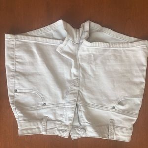 White/Gray BDG High Waisted Shorts